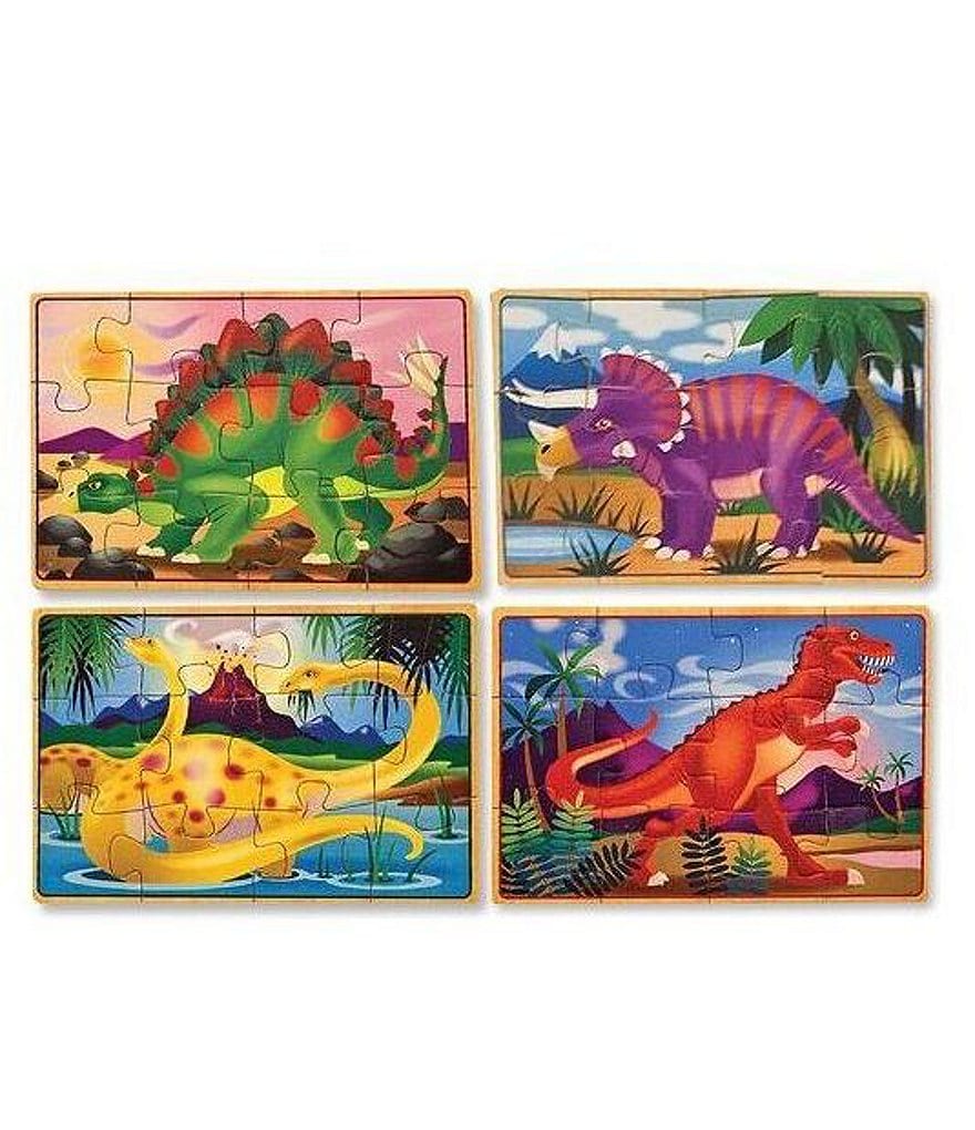 Melissa & Doug Dinosaur Jigsaw Puzzles in a Box