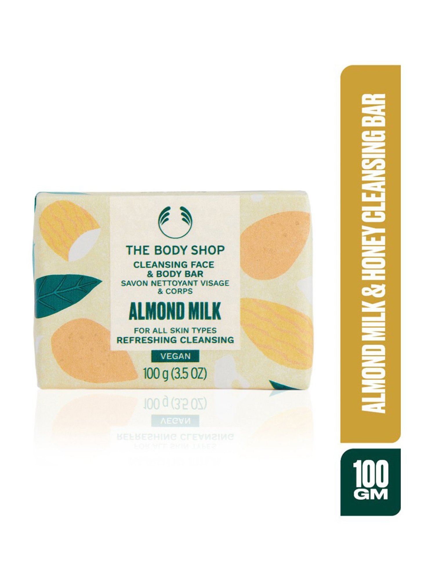 The Body Shop Almond Milk & Honey Cleansing Bar - 100 gm