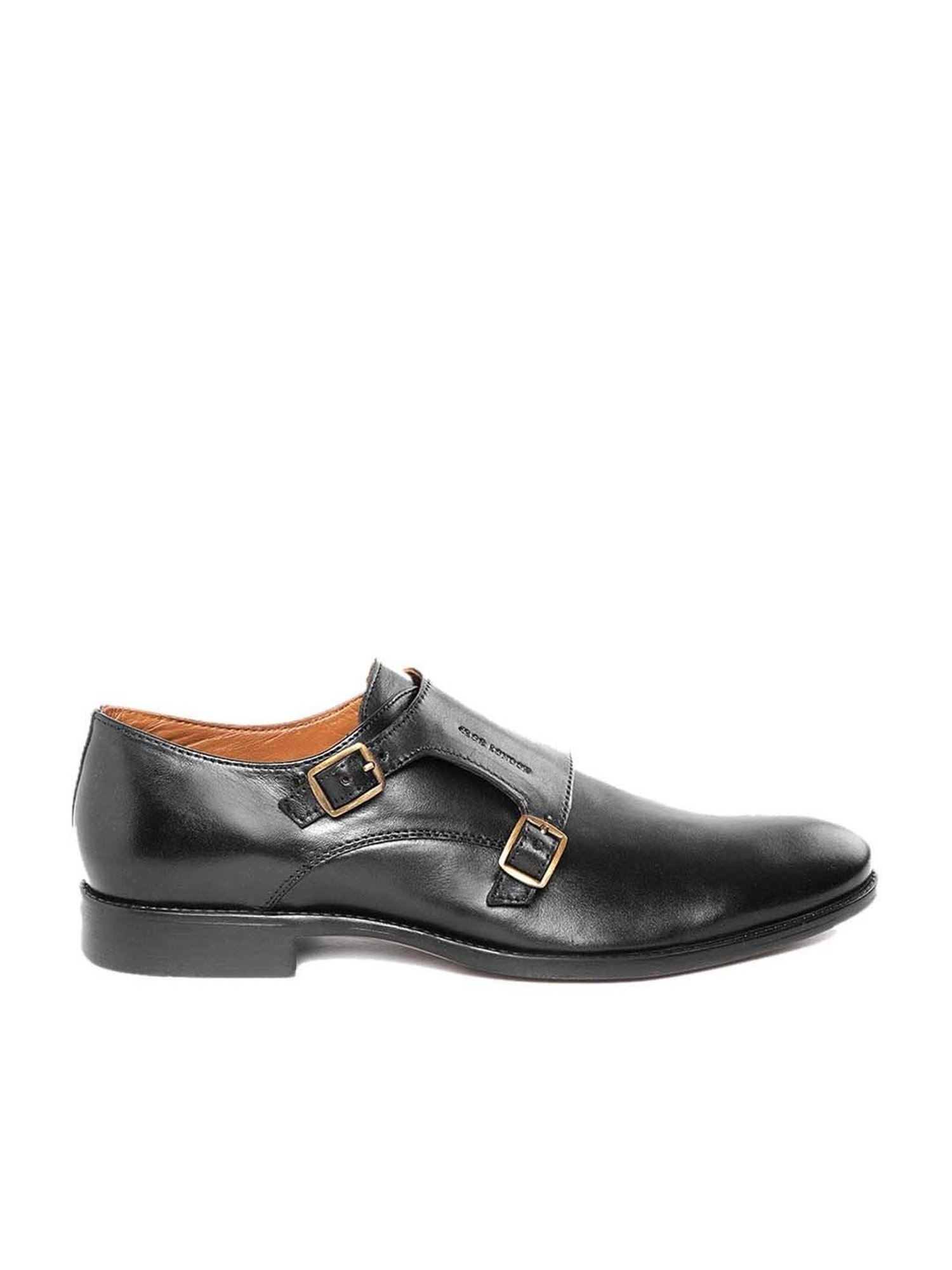 Clog London Men's Black Monk Shoes