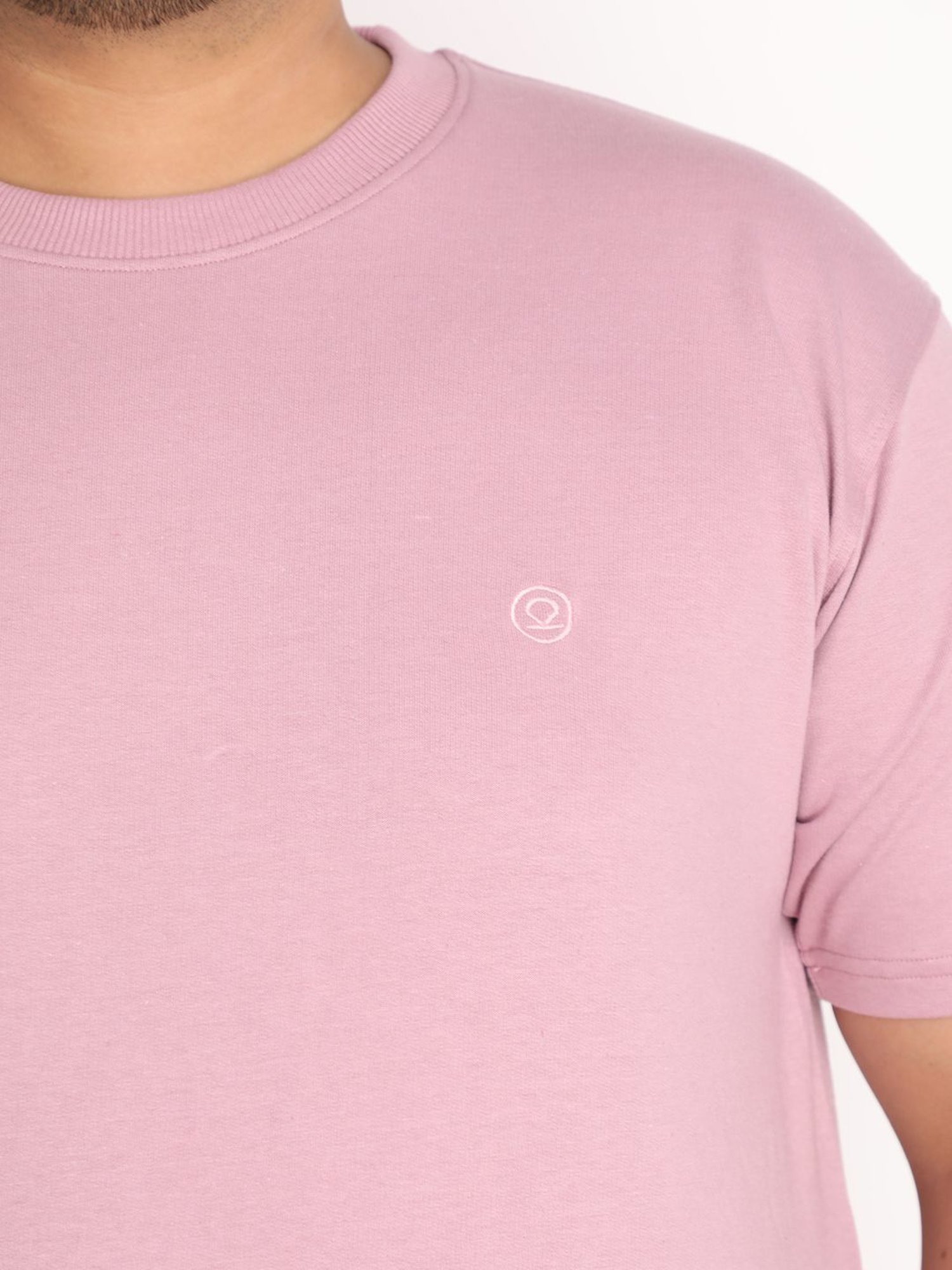 Chkokko Pastel Pink Cotton Relaxed Fit Track Suit