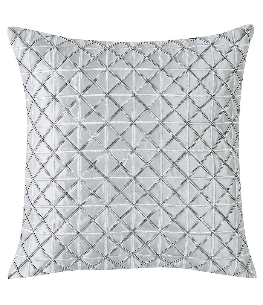 Charisma Belaire Grey Metallic Square Pillow
