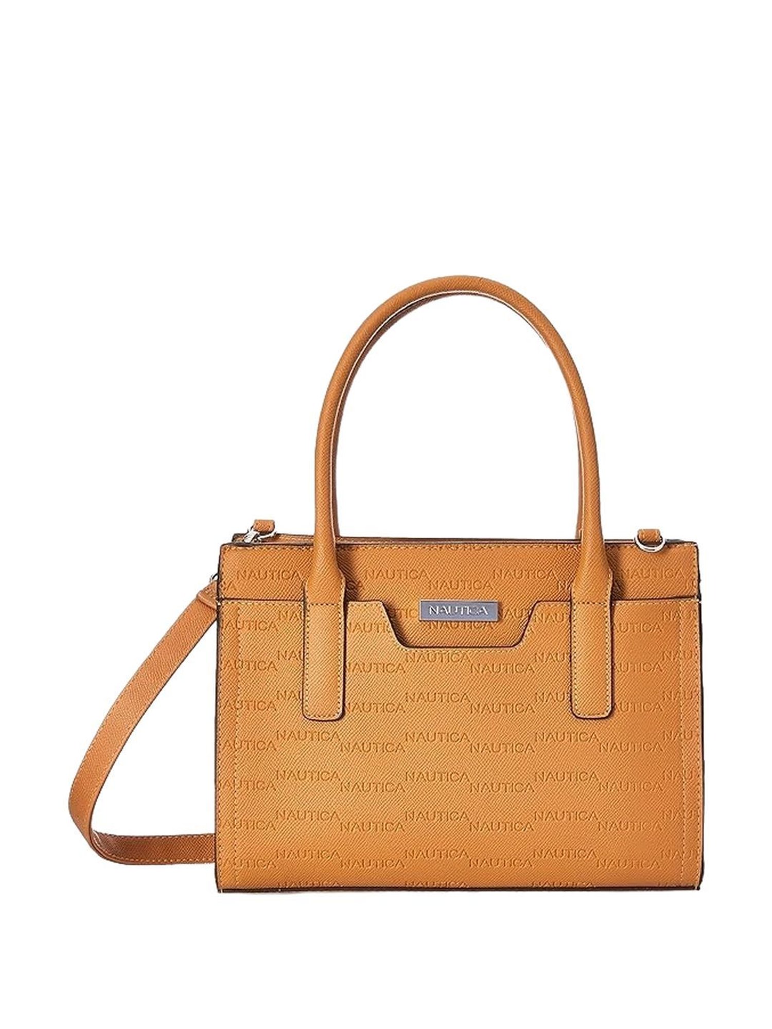 Nautica Tan Textured Medium Handbag