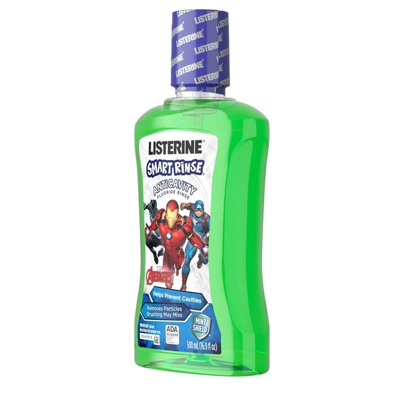 Listerine Smart Rinse Marvel Avengers Mint Shield Mouthwash - 16.9oz