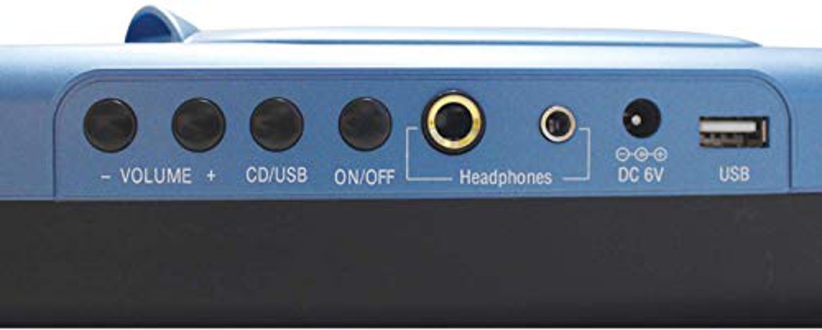 HamiltonBuhl Top-Loading Portable Classroom CD Player with USB and MP3