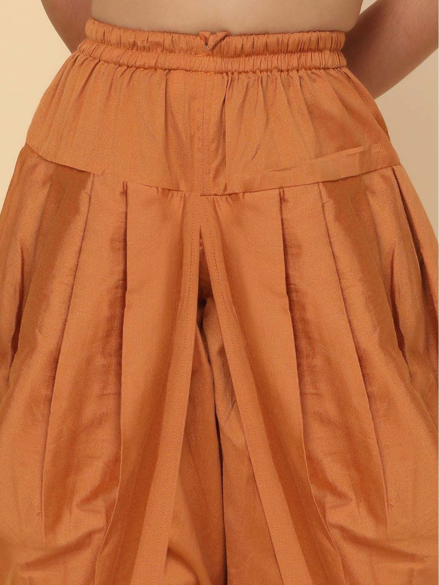 VASTRAMAY Kids Maroon Regular Fit Dhoti