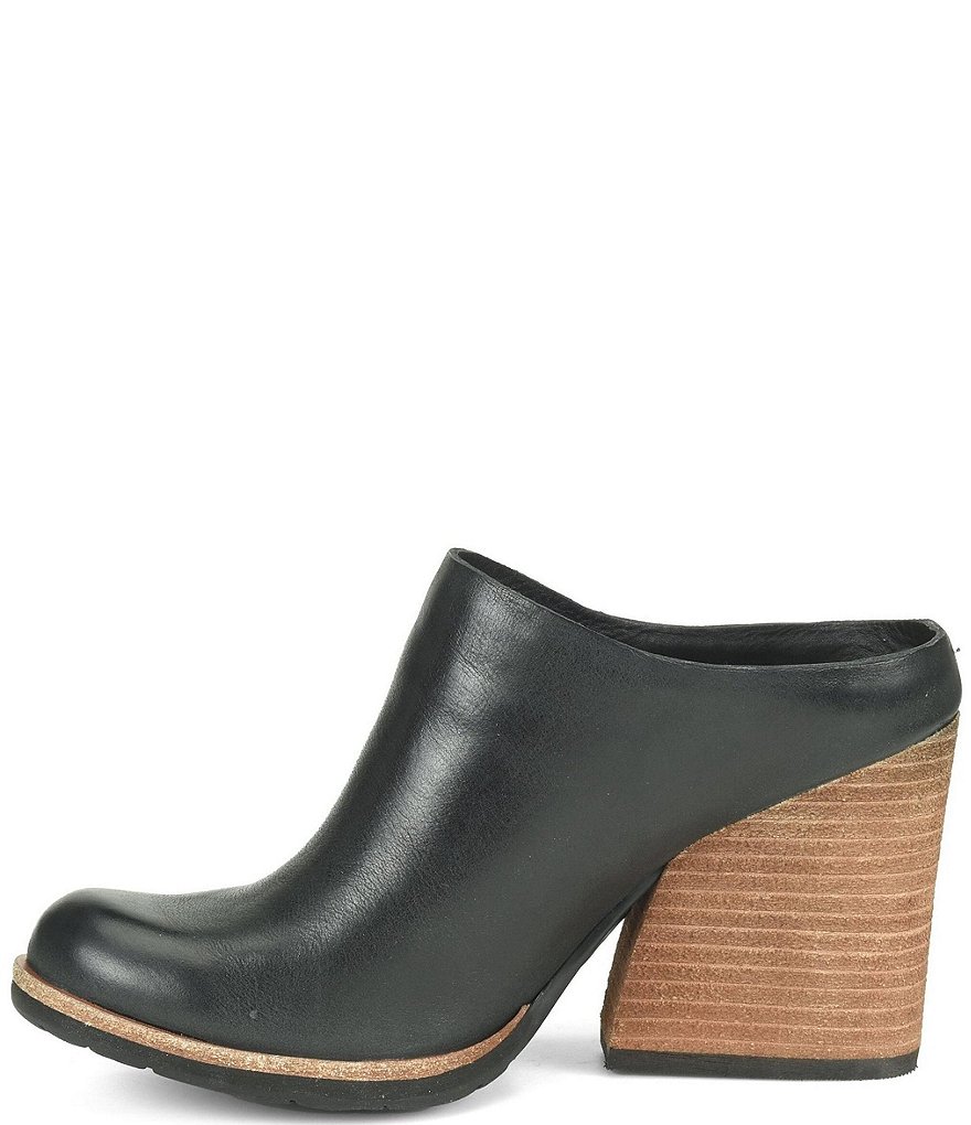 Kork-Ease Challis Leather Block Heel Mules