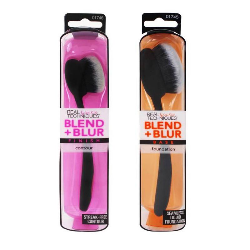Real Techniques Blend 'n Blur Foundation & Contour Brush - 2pc