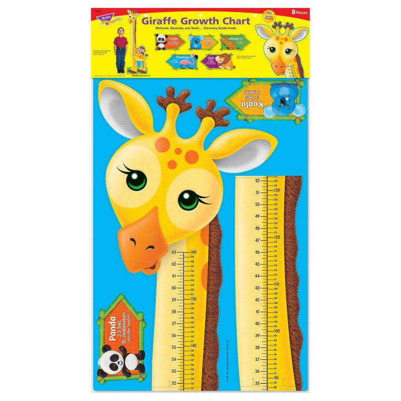 Trend Giraffe Growth Chart Bulletin Board Set 6 ft T8176