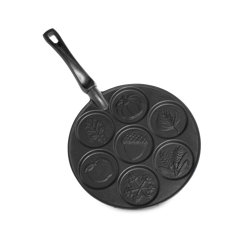Nordic Ware Autumn Leaves Pancake Pan, Black