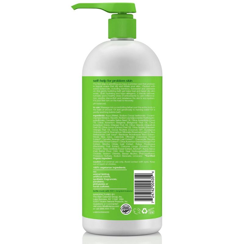 Alba Botanica Very Emollient Herbal Healing Bath & Shower Gel - 32 fl oz