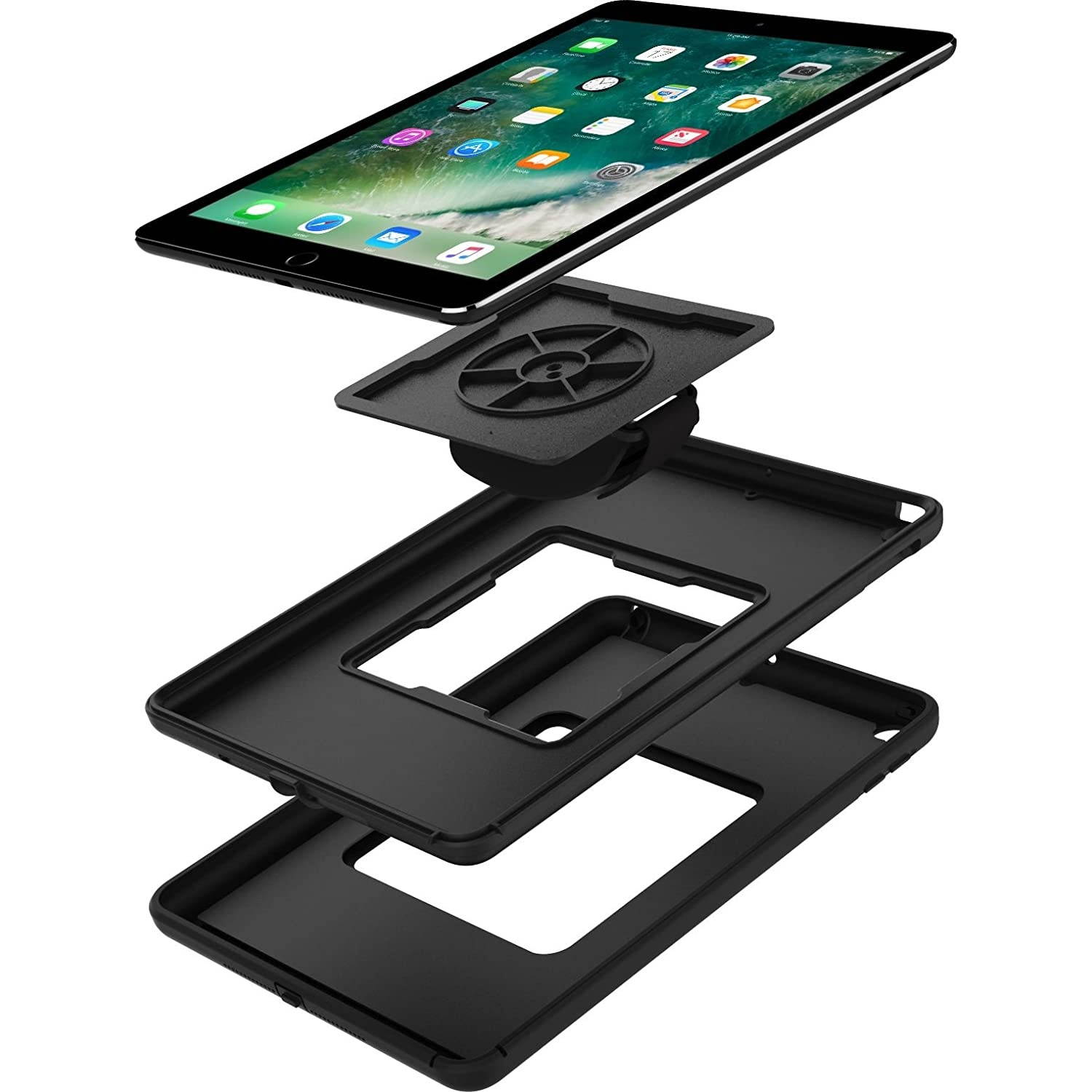 Incipio Capture Compatible with Apple iPad 9.7 (2017 & 2018) - Black