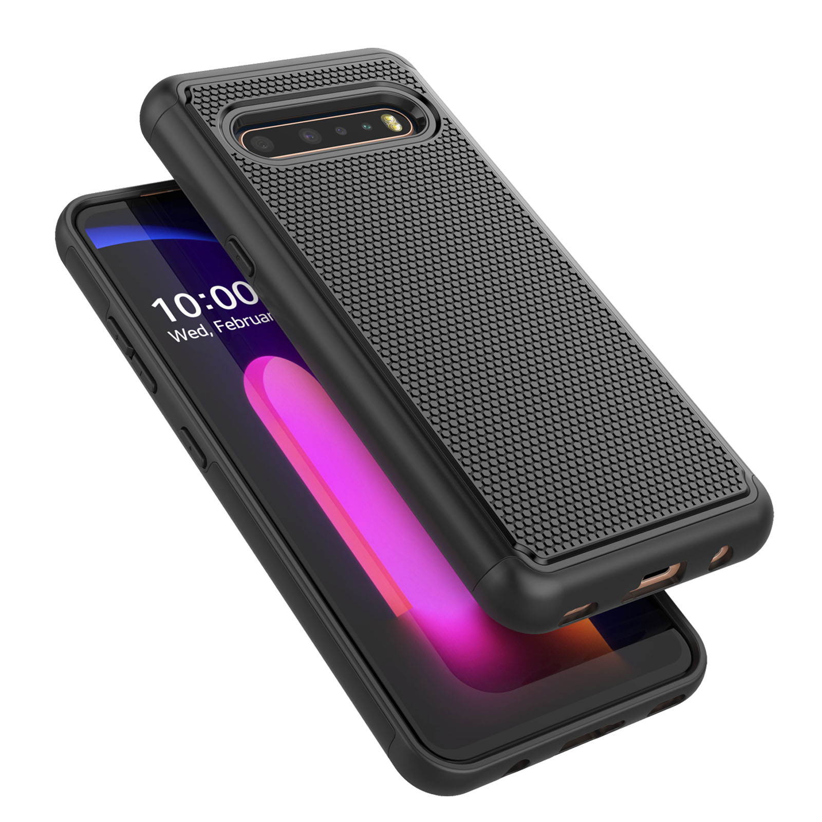 Moshi Vitros Clear Case for iPhone 11 - For Apple iPhone 11 Smartphone - Clear, Raven Black - High Gloss
