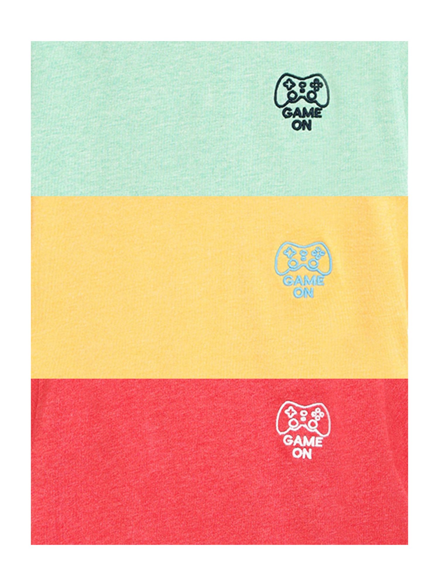 Campana Kids Multicolor Solid T-Shirt (Pack Of 3)