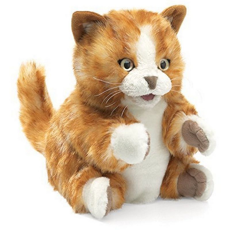 Folkmanis Orange Tabby Kitten Hand Puppet