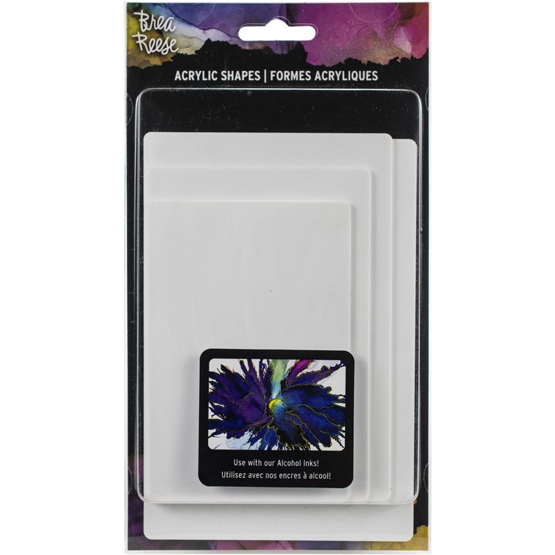Brea Reese Acrylic Shapes 4/Pkg-Rectangles
