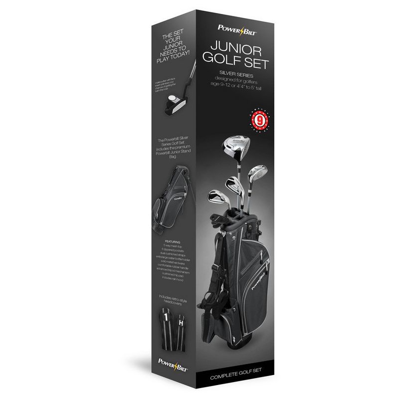 PowerBilt Junior Boys' 3-Club Set Right Hand - Orange (Ages 3-5)