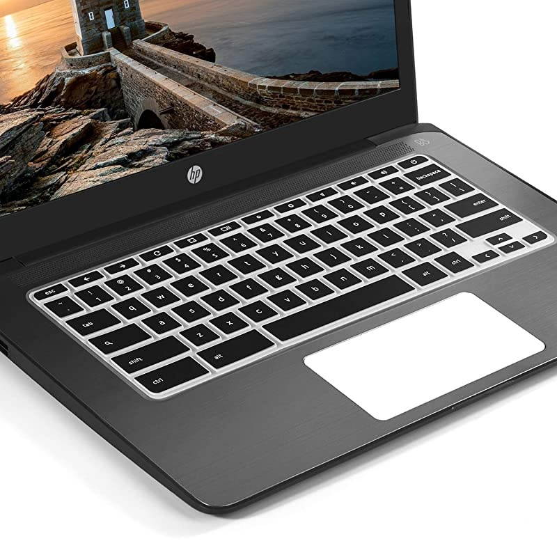 for hp Chromebook 11 Keyboard Cover Skin,hp Chromebook x360 11.6 inch,HP Chromebook 11 G2,G3,G4,G5(G6 EE) 11.6 Inch Chromebook Protective Skin(NOT Fit HP Chromebook G5 EE)(Gradualblue+Clear)