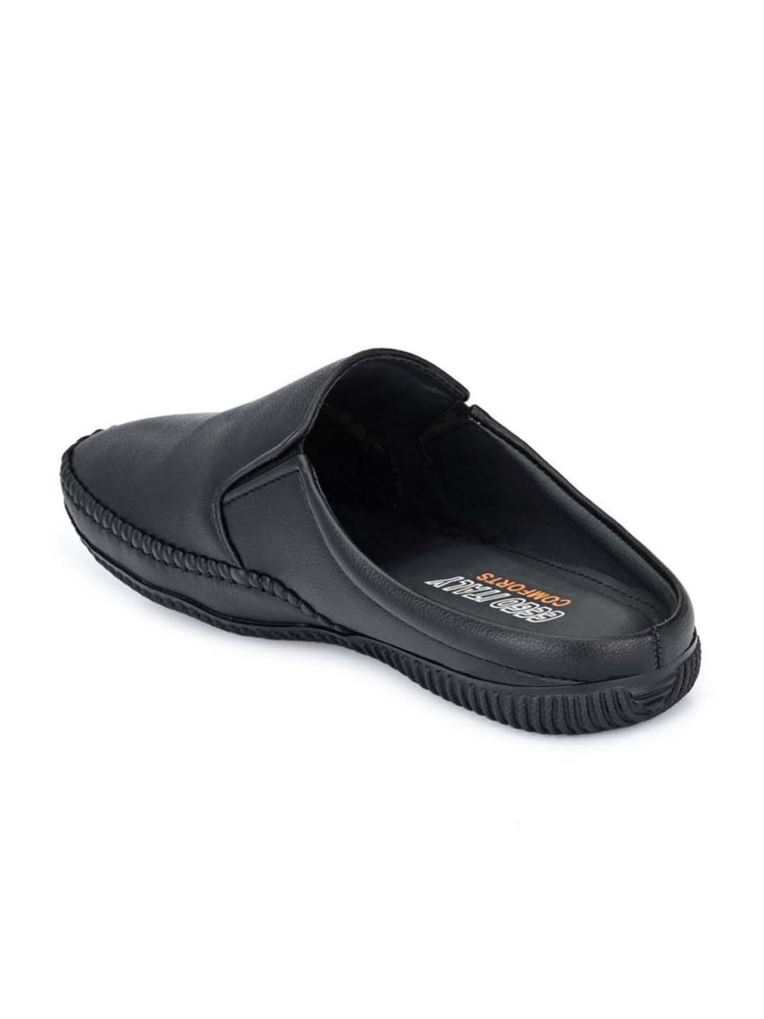 Eego Italy Men's Black Mule Shoes