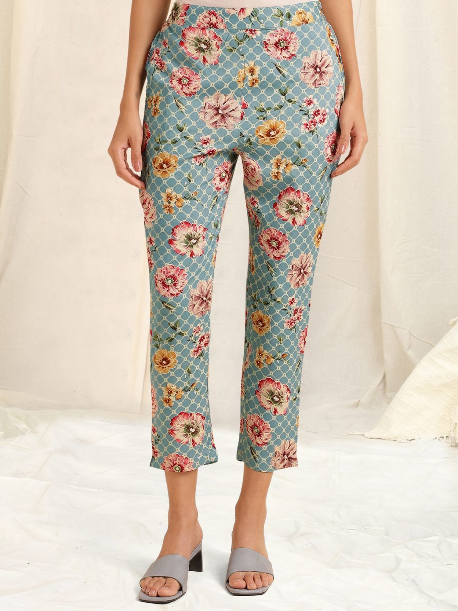 MIRCHI FASHION Blue Printed Shirt Pant Set