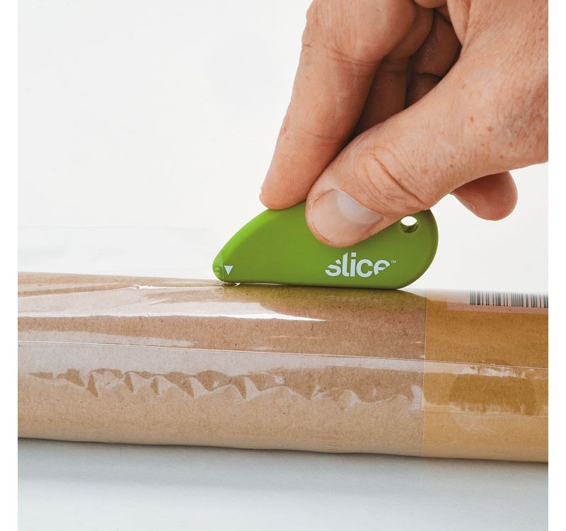 slice Safety Cutters, Fixed, Non Replaceable Micro Safety Blade, Ceramic, Green 00200