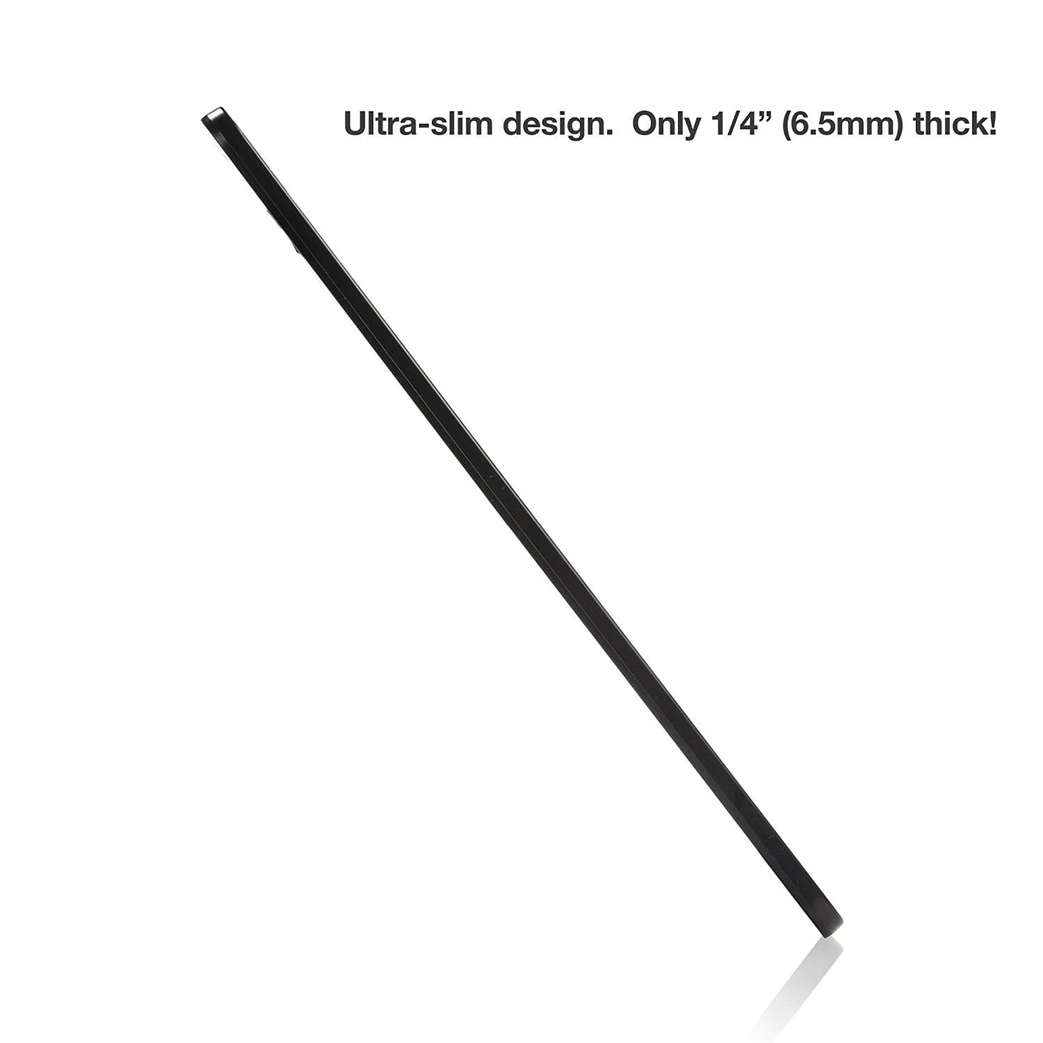 Kurio Next Keyboard, BoxWave [SlimKeys Bluetooth Keyboard] Portable Keyboard with Integrated Commands for Kurio Next - Jet Black