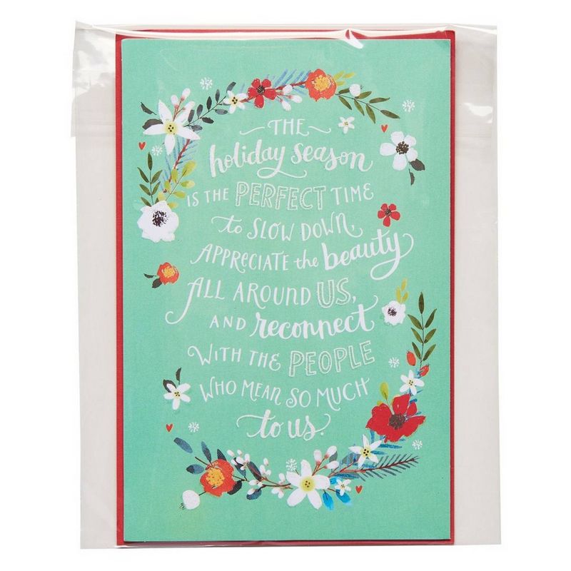 "Holiday Season" Holiday Card With Glitter