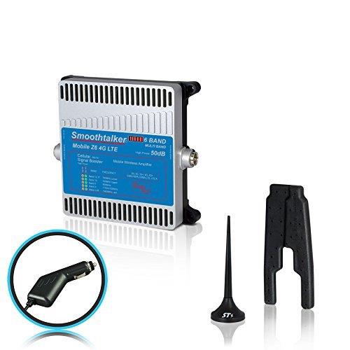 Smoothtalker Mobile Z6 50dB 4G LTE High Power 6 Band Wireless Vehicle Cellular Signal Booster Kit
