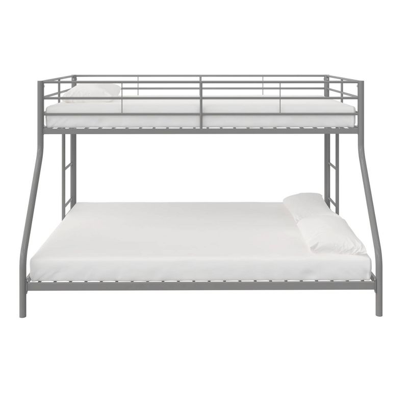 Twin Over Full Lily Small Space Kids' Bunk Bed Silver Metal - Room & Joy