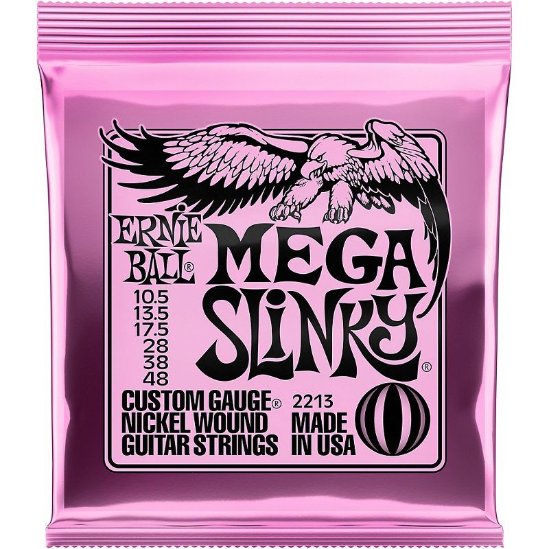 Ernie Ball Mega Slinky Nickel Wound Electric Guitar Strings - Gauge 10.5 - 48