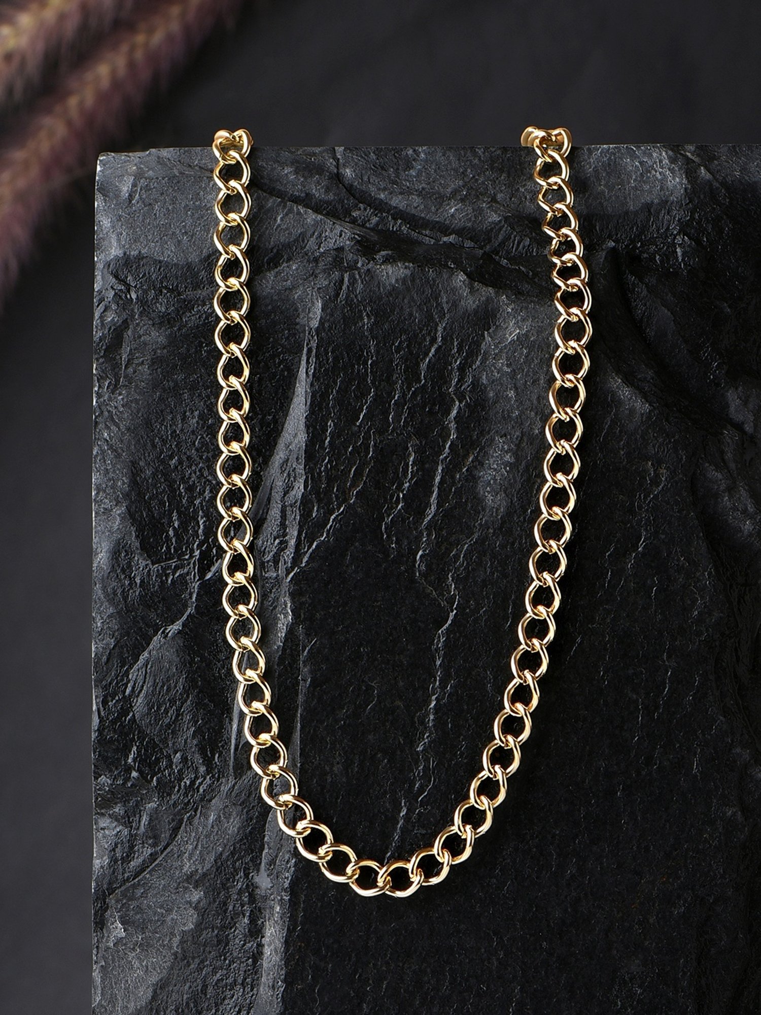 The Bro Code Attractive Fusion Golden Necklace for Men