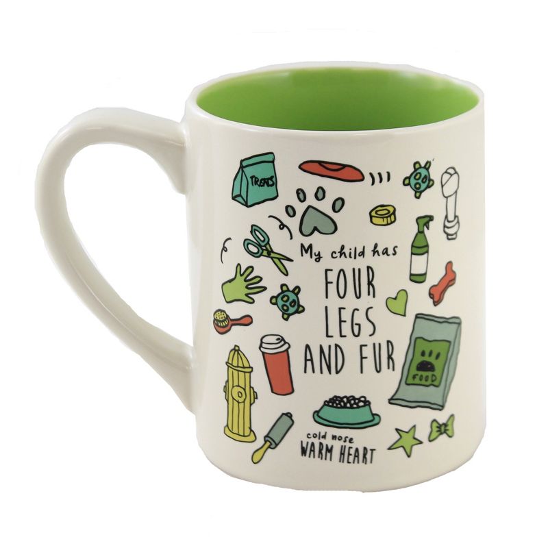 Tabletop 4.0" Dog Mom Mug. Cold Nose Warm Heart Enesco  -  Drinkware