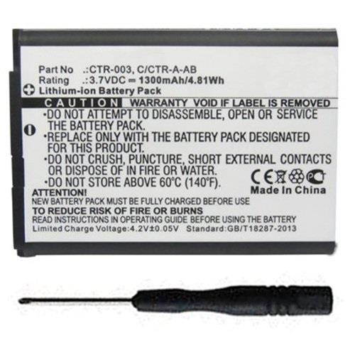 1300mAh Battery Replacement for Nintendo Wii U Pro Controller WUP-005