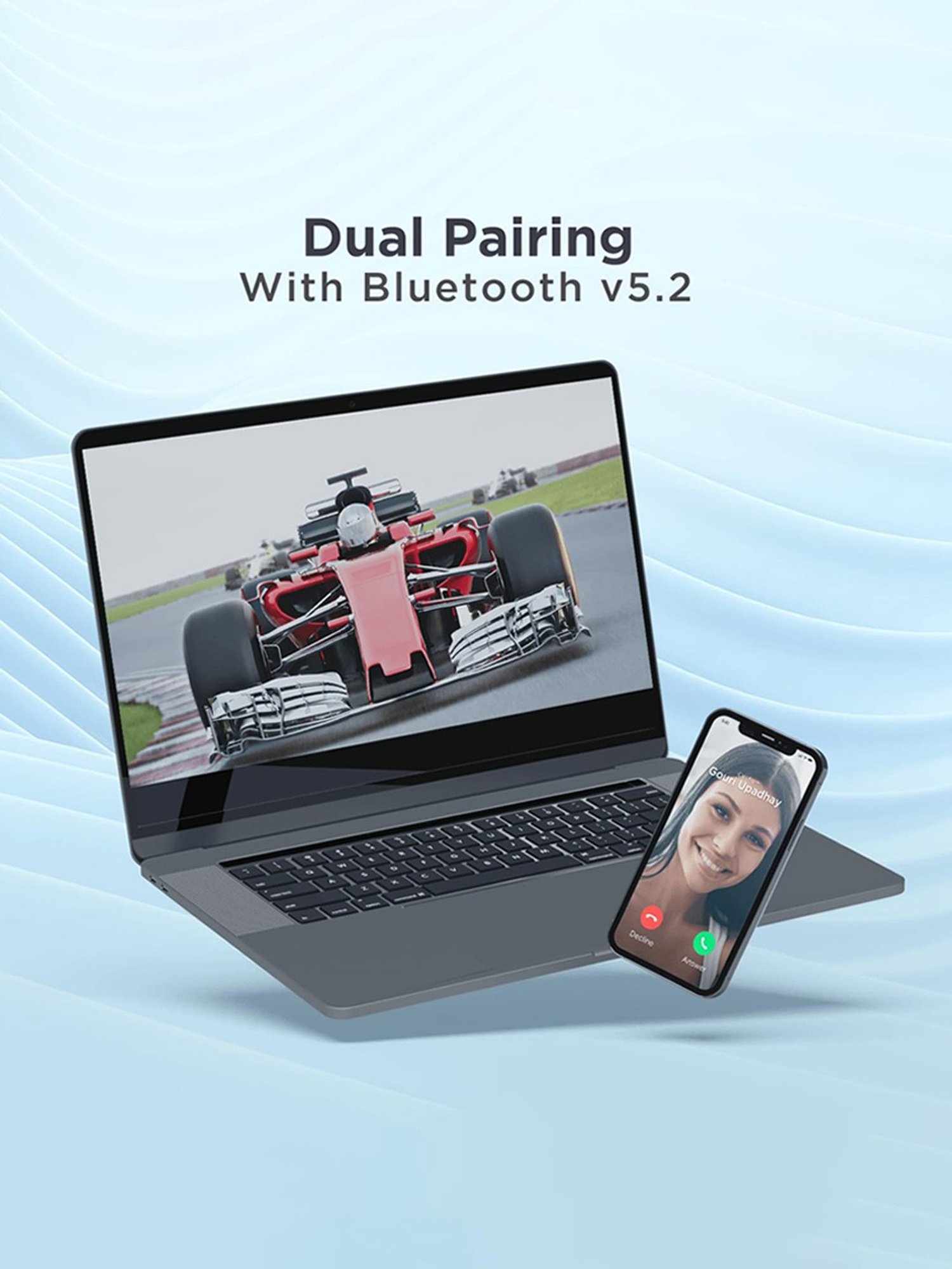 Boat Rockerz 460 Wireless Over Ear Headphones with Up to 30hrs Playtime (White)