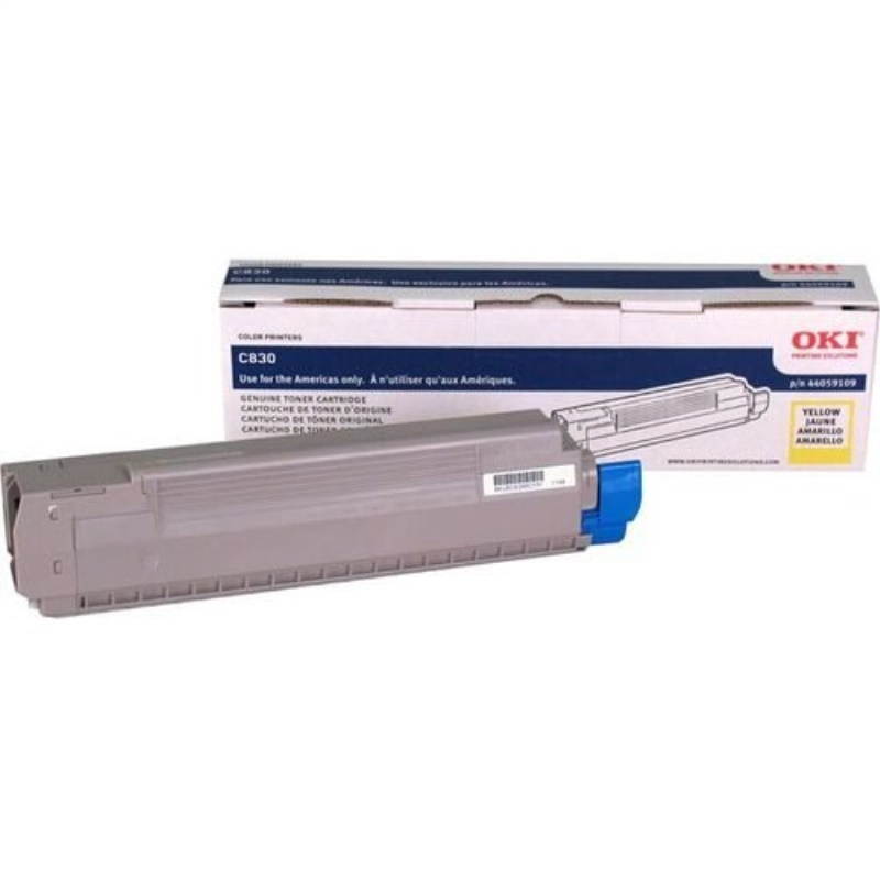 oki 44059109 yellow toner type c14 8k for c830 series
