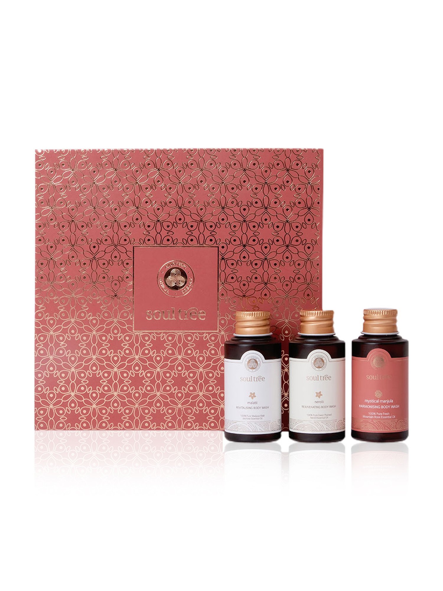 SoulTree Pushp Vanam Floral Essentials Body Wash Collection Gift Box