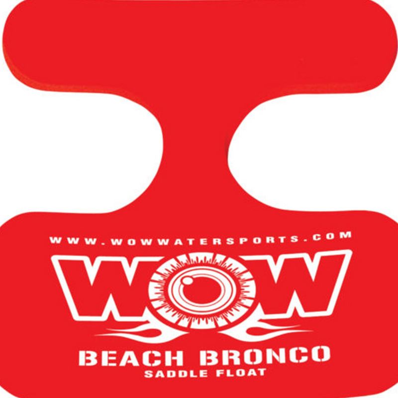 WOW Watersports 1 Person Soft Foam Beach Lake Bronco Swimming Pool Saddle, Red