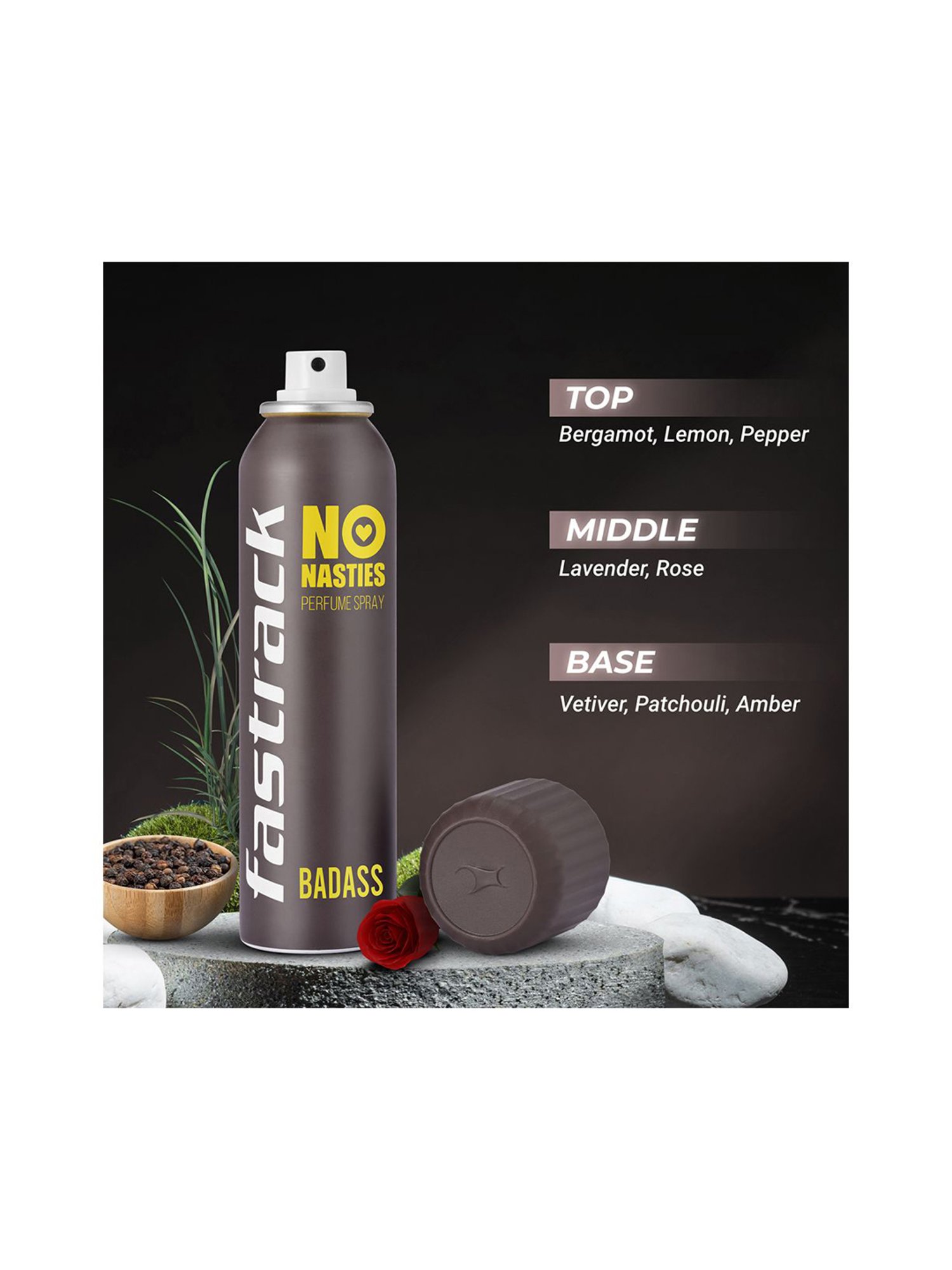 Fastrack No Nasties Lit And Badass Perfume Spray - Pack of 2