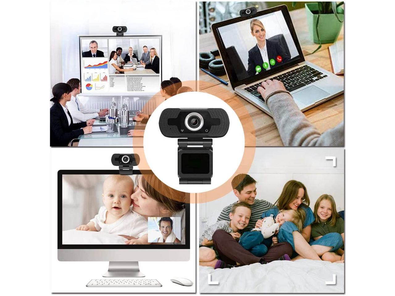 1080P Full HD Webcam,Computer Laptop Camera for Conference and Video Call, Pro Stream Webcam with Plug and Play Video Calling,Built-in Mic