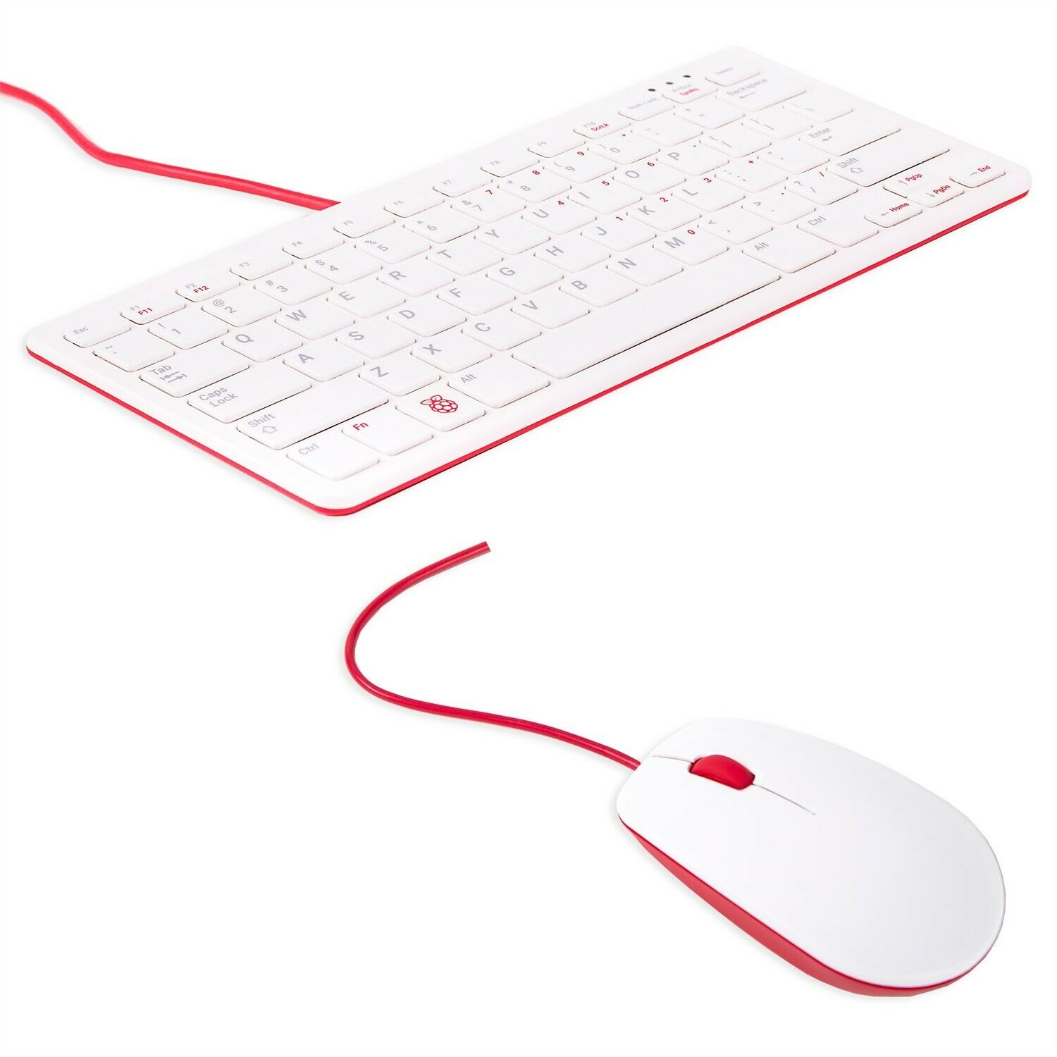 Official Raspberry Pi Keyboard & Mouse (White/Red)