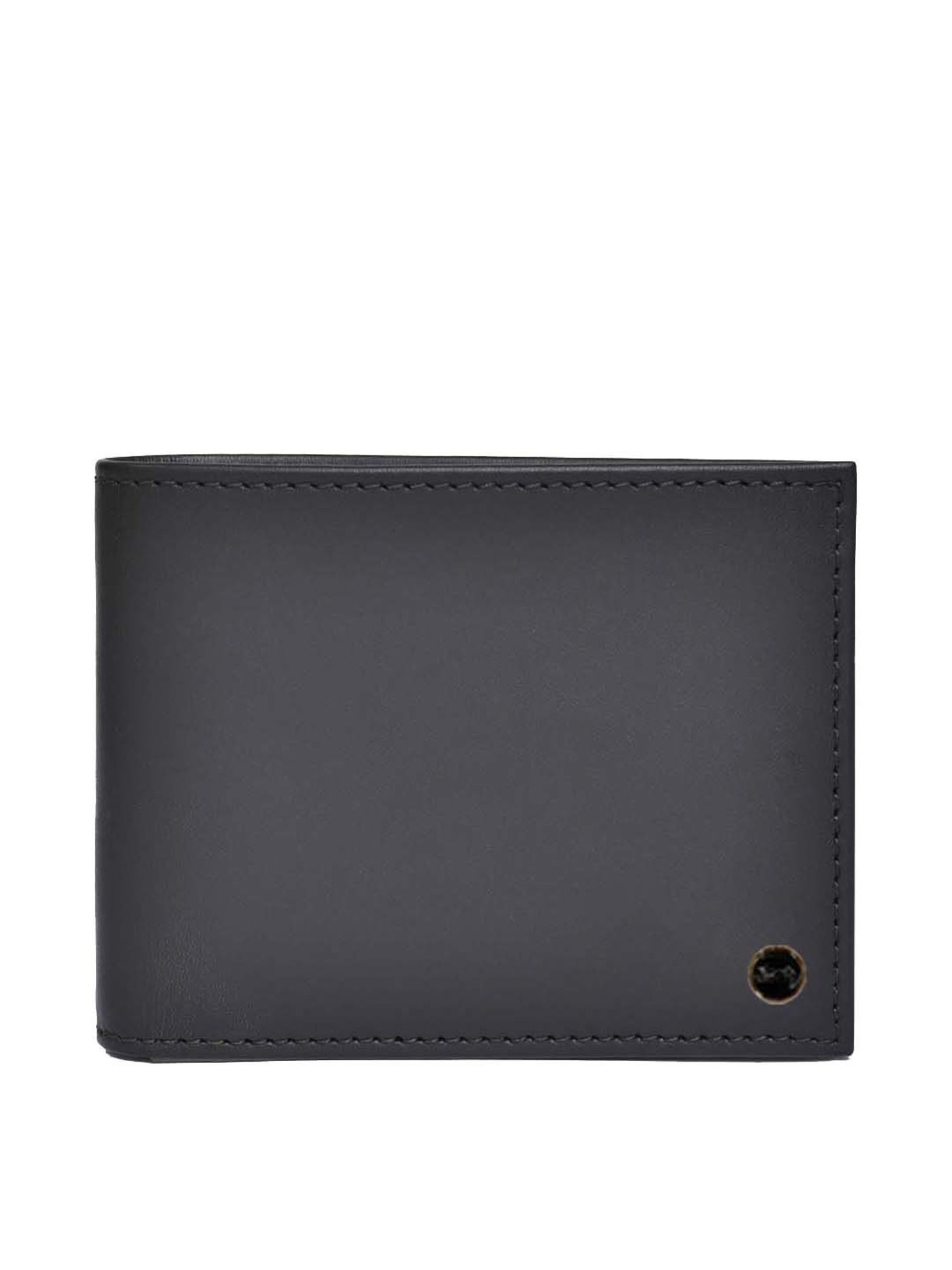 BELWABA Black Casual Leather Bi-Fold Wallet for Men