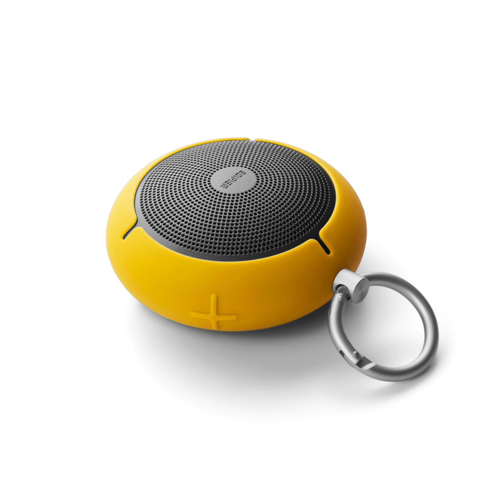 Edifier MP100 Portable Bluetooth Speaker - Wireless Splash/Dust Proof Boombox with microSD Card for Hiking Camping and Outdoors Activities - Yellow