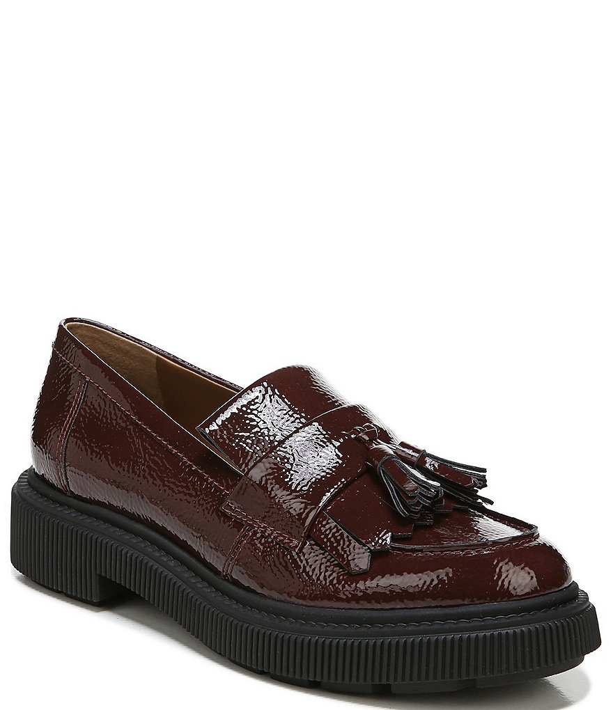 Franco Sarto Jack Kiltie Fringe Tassel Patent Loafers