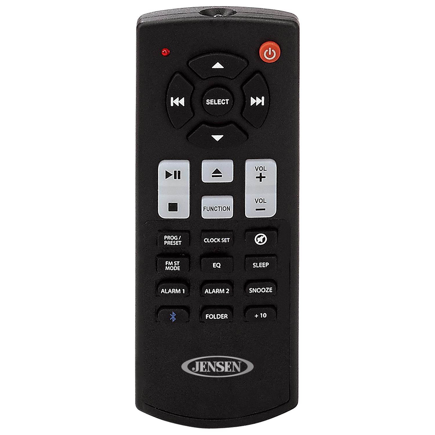 JENSEN JBS-350 Bluetooth Wall-Mountable Music System with CD Player