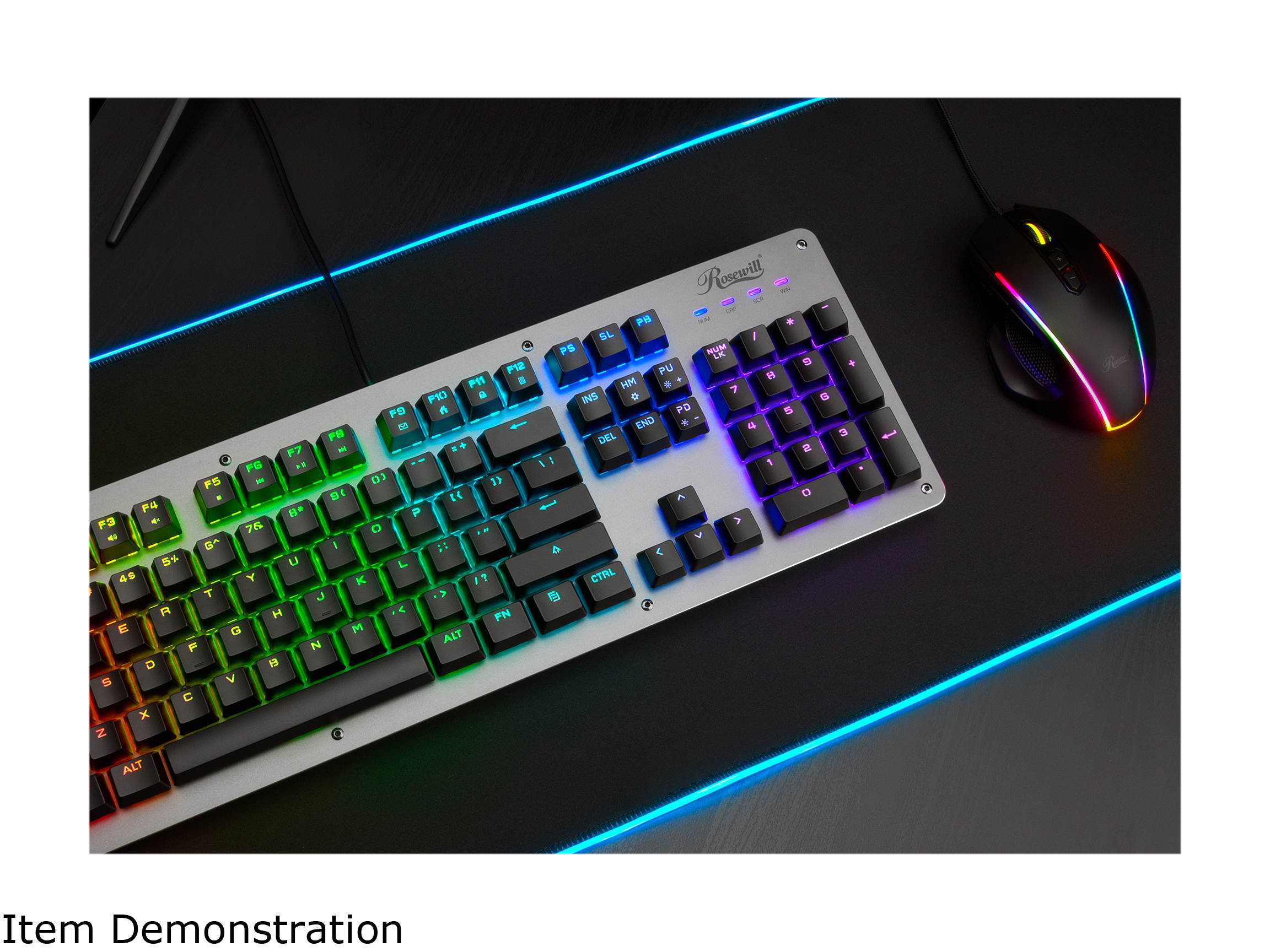 Rosewill NEON K52 RGB Waterproof Membrane Mechanical Gaming Keyboard