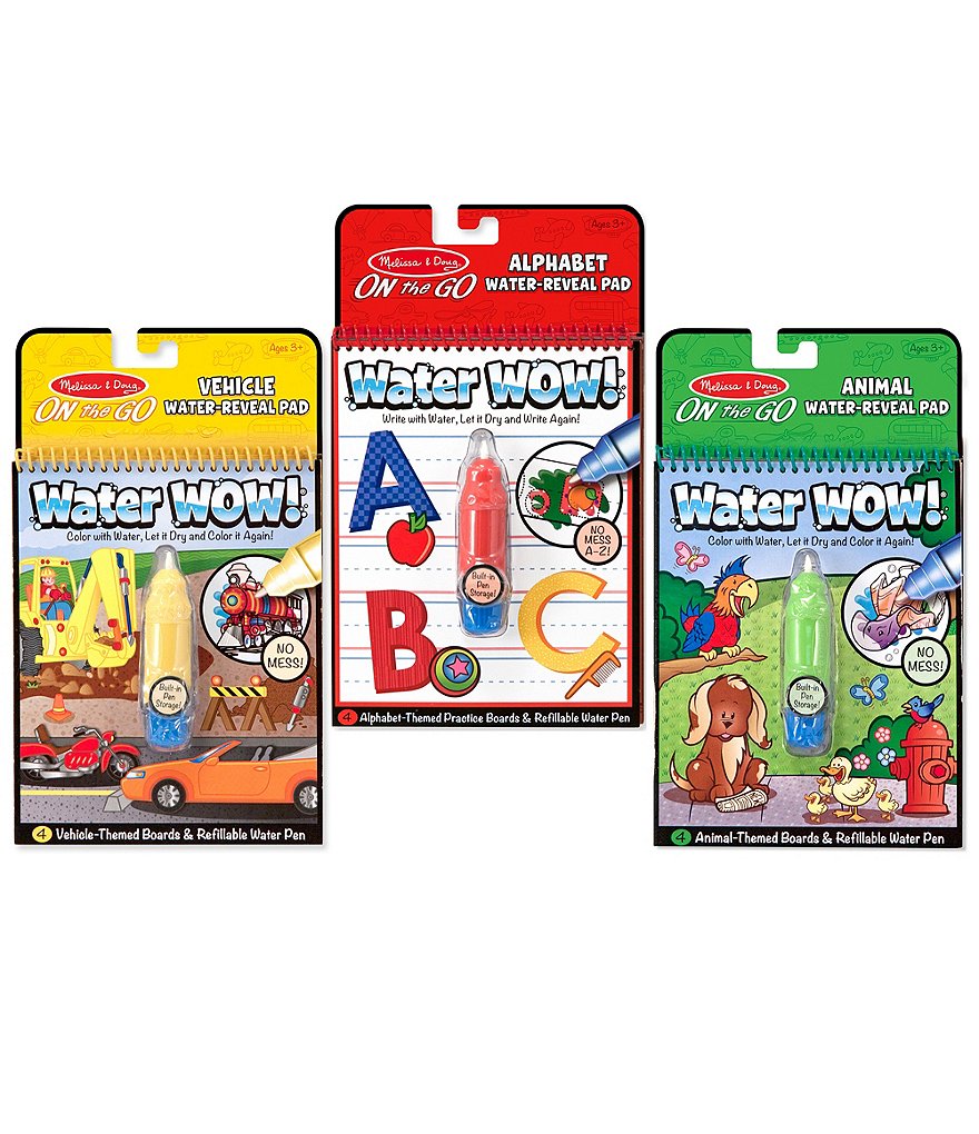 Melissa & Doug Water Wow! - Bundle - Vehicles, Animals and Alphabet Activity Set