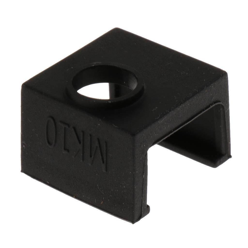 Almencla Silicone Socks Cover Instead Ceramic Insulation for MK10 Printer, Soft Rubber Heater Block Sleeve Protector
