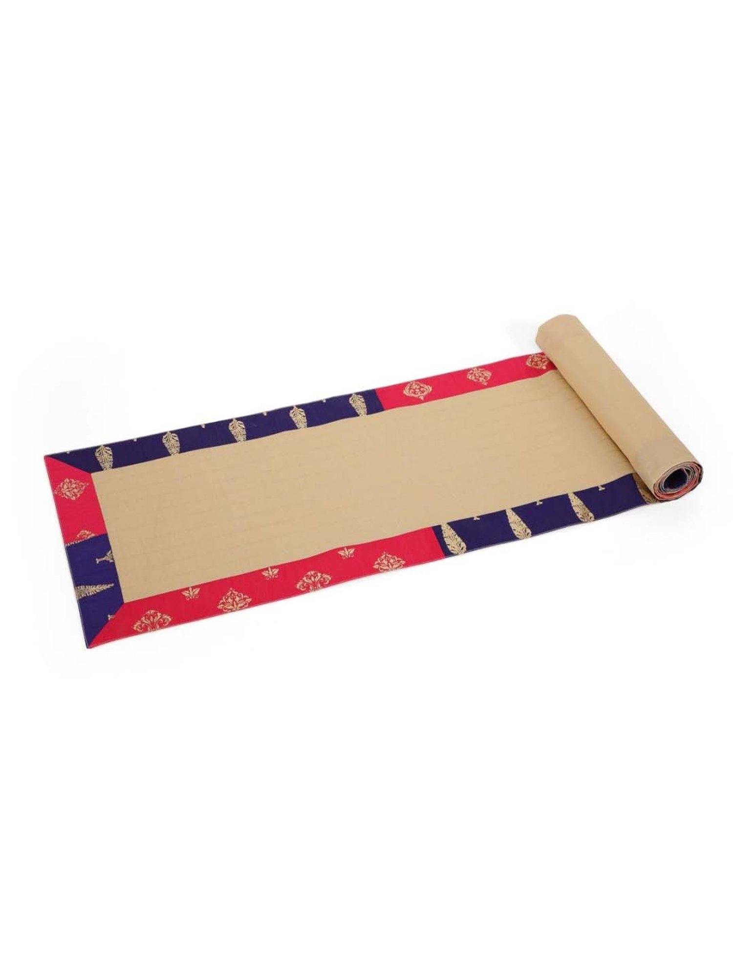 Home4U GARNET Multicolor Poly Dupion Table Runner