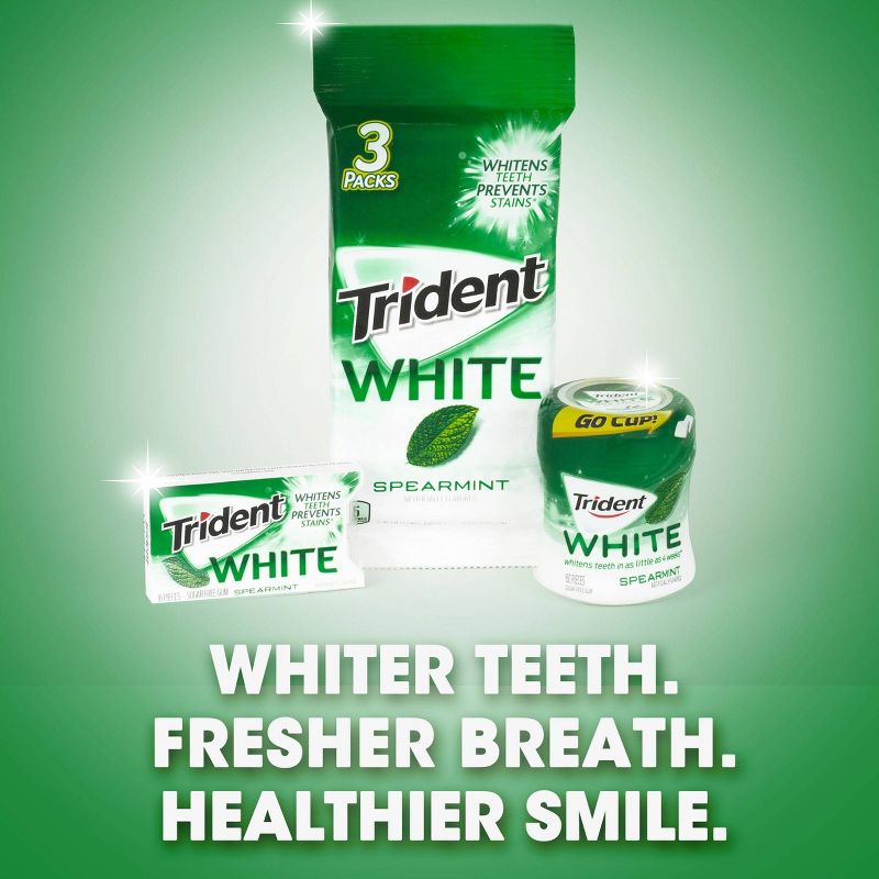Trident White Spearmint Sugar-Free Gum - 48ct
