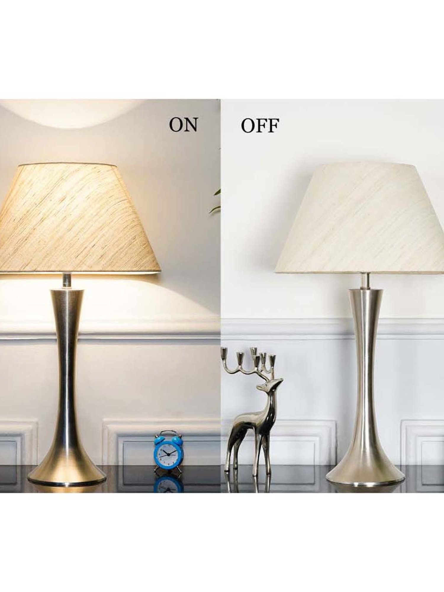 Kapoor E Illuminations Green Study Table Lamp - Set of 1