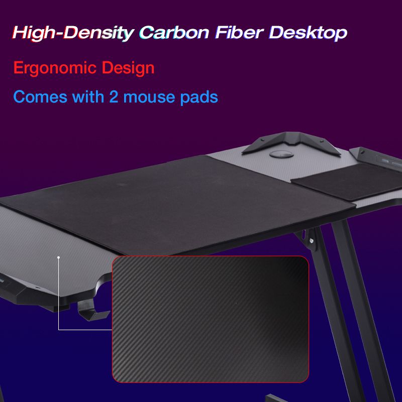 RESPAWN 3000 Gaming Computer Desk - Ergonomic Height Adjustable Gaming Desk, in Blue (RSP-3000-BLU)